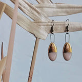 Ceramic Half-Dipped Earrings