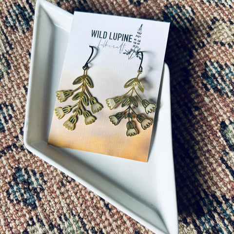 Forget Me Not // Stained Glass Resin Earrings