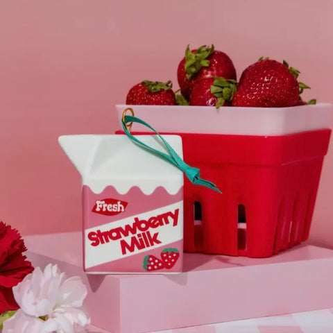 Strawberry Milk Ornament