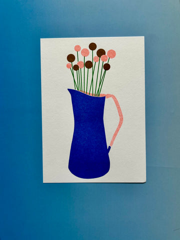 Flower Pitcher mini Risograph
