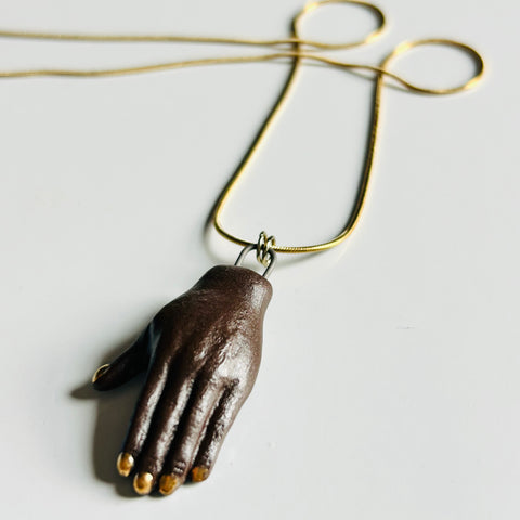 Ceramic Hand Necklace