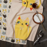 Meow Meow Dish Towels-Set of 2