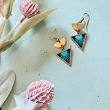 Dear Darlington Blue Flame Earrings