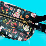 Catbloom Cotton Hip Bag