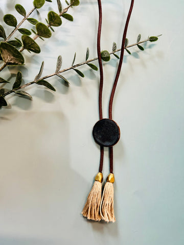 Ceramic Bolo Necklace