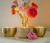 Metallic Brushed Concrete Candles