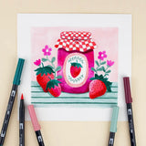 Dual Brush Pens-Very Berry