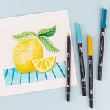 Dual Brush Pens-Lemon Squeezy