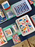 Lisa Congdon x CCH Scissors Enamelware Small Square Tray