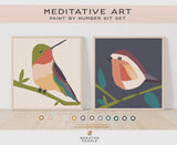 Birds Meditative Art Paint By Number Kit