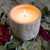 Metallic Brushed Concrete Candles