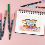 Dual Brush Pens-Tea Time