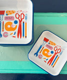 Lisa Congdon x CCH Scissors Enamelware Small Square Tray