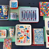 Mur by Ayca x CCH Anchovies Small Rectangle Tray, Red Rim