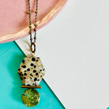 Cival OOAK Stone Drop Necklace