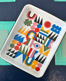 Lisa Congdon x CCH Brightside Enamelware Small Rect. Tray