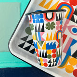 Lisa Congdon x CCH Brightside Enamelware Small Rect. Tray