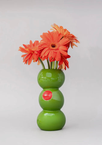 Stacked Olives Vase