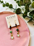 Cival Stone Drop Earrings