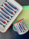 Mur by Ayca x CCH Anchovies Small Rectangle Tray, Red Rim