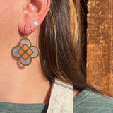 Clover // Stained Glass Resin Earrings