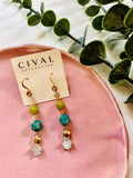 Cival Stone Drop Earrings