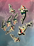Jeremy Novy Koi Fish Sticker Sets