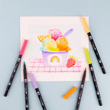 Dual Brush Pens-Yay Sorbet
