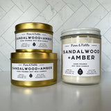 Sandalwood & Amber Soy Candle