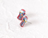 Retro Gumball Machine Stud Earrings