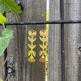 Lotus Stack // Stained Glass Resin Earrings