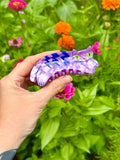 Purple Tabby Cat Hair Claw