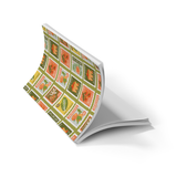 Garden Stamps  Soft Touch Classic Layflat Notebook
