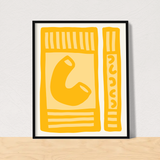 Mac n cheese box art print