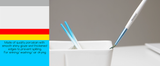 MEEDEN Ceramic Paint Palette, Paint Brush Wash Bowl, 2 Deep Well Artist Paint Palette, White Porcelain Watercolor Painting Dish, Large Capacity Paintbrush Washer for Watercolor Gouache Painting