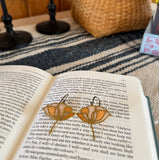 Dahlia // stained glass resin earrings