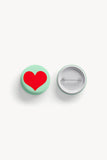 Colorful Heart Pinback Button