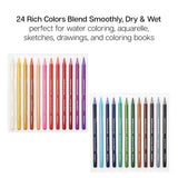PRO Woodless Watercolor Pencils 24 Colors