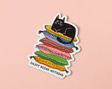 Enjoy Doing Nothing Cat Vinyl Sticker