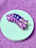 Purple Tabby Cat Hair Claw