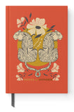 Tiger Linen Journal with Gold Foil Quote | Hand-Illustrated