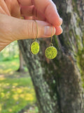 Mossy Hoop Earrings Nature's Jewelry Botanical Garden