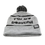 You Are Beautiful Embroidered Beanie
