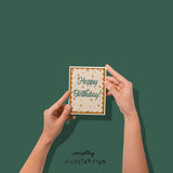 GoldenRod MidCentury Birthday Card