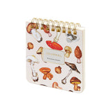 Pocket Art Journal - Mushrooms on White