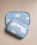 Cloud Blue Butter Dish stoneware ceramic