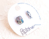Sardines Canned Fish Marine Earrings