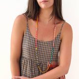Long Colorful Beaded Necklace
