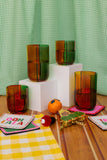 High Ball Glasses, Colorblock