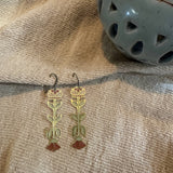 Lotus Stack // Stained Glass Resin Earrings